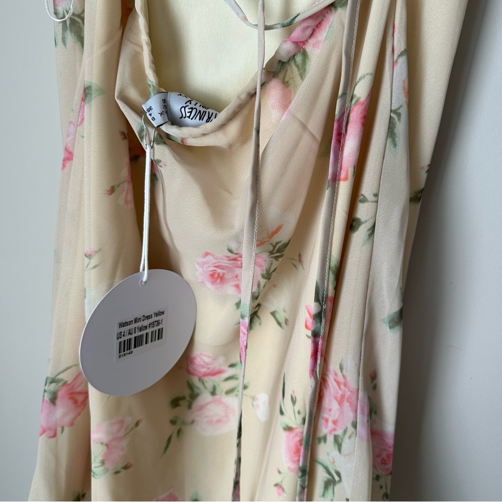 Brand New (NWT) Princess Polly Watson Mini Dress Yellow - Picture 6 of 9